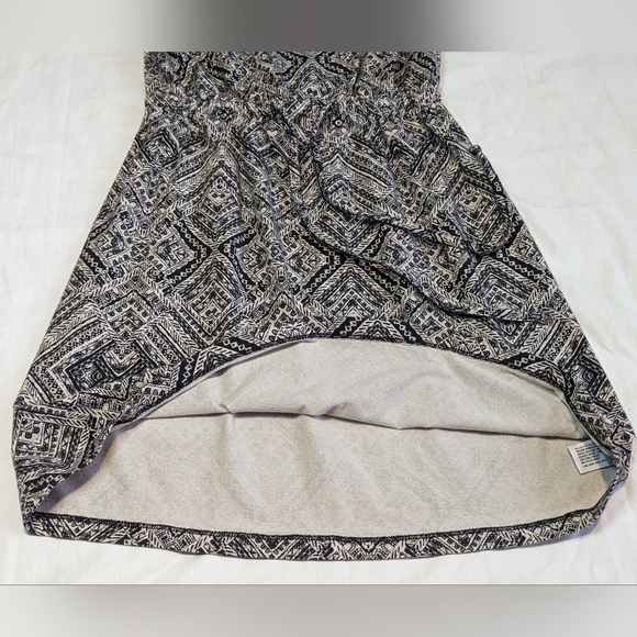 Mossimo Strapless Mini Dress or Cover-up Tribal Aztec Drawstring Black SMALL - Picture 10 of 11